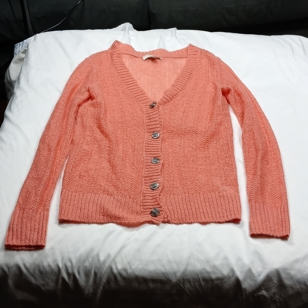 Sonoma womens small v-neck cardigan thin sweater